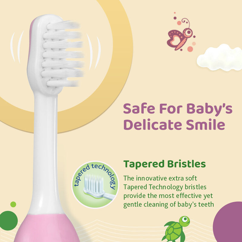 Toothbrush Set Pink+Green 6M-36M image number null